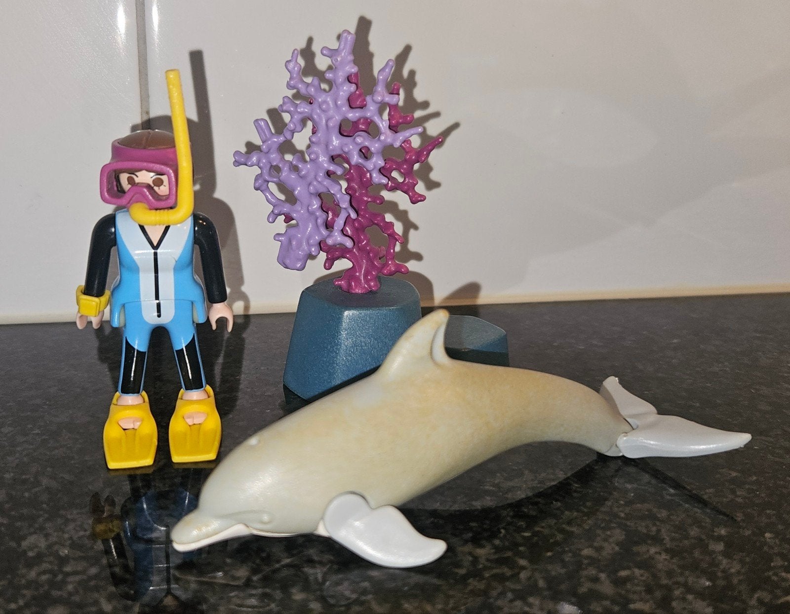 Playmobil dolfijn met duiker set 3948, Ophalen of Verzenden, Gebruikt