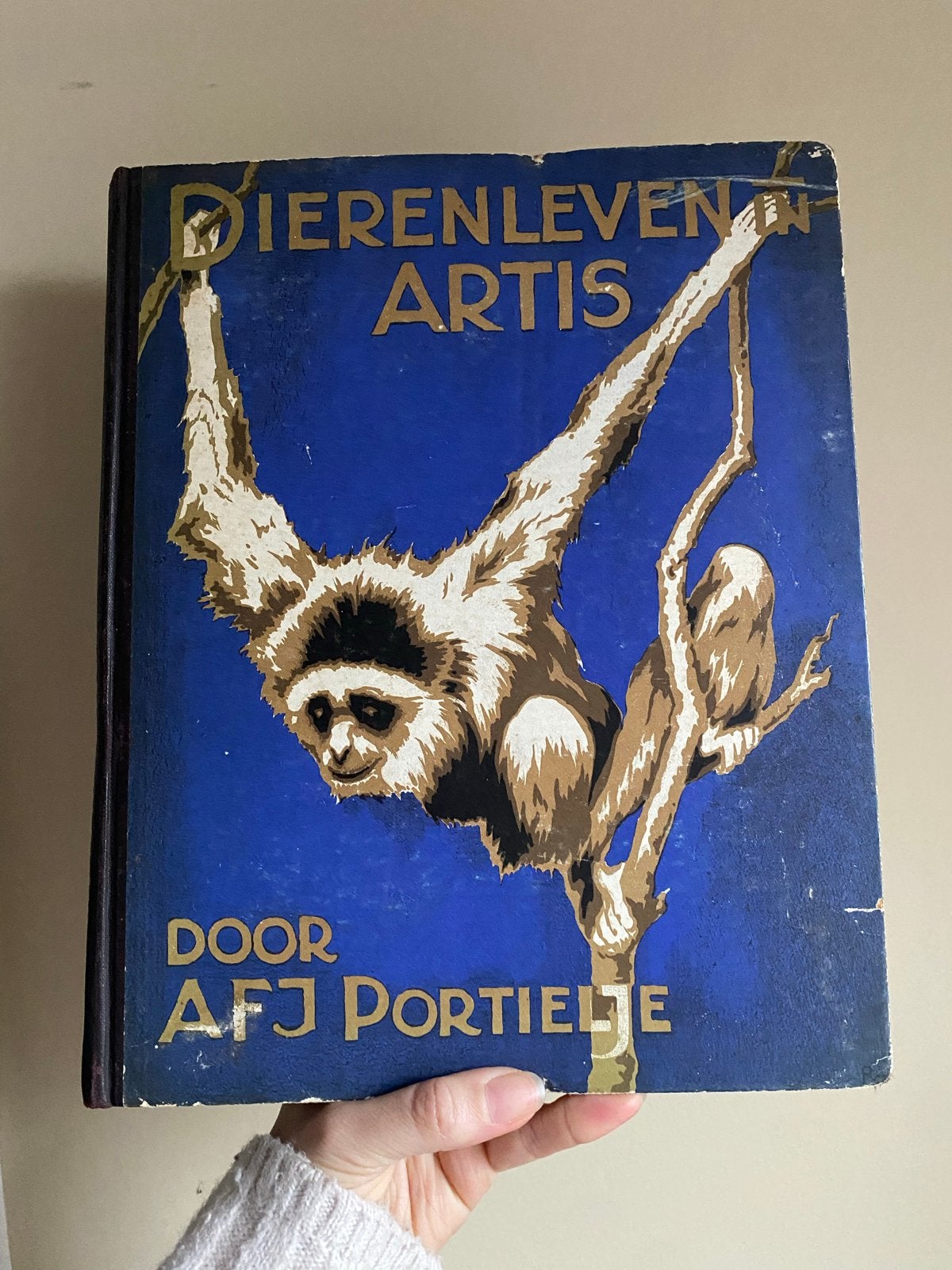 Oud Verkade album: Dierenleven in Artis (AFJ portieltje), Ophalen of Verzenden, Gelezen, Natuur algemeen