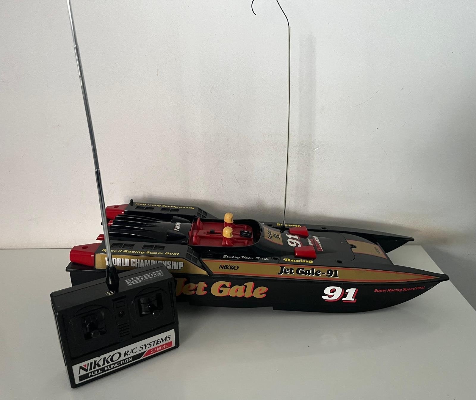Nikko Jet Gale-91 Speedboot RC - Werkend, Kapotte Doos, Ophalen of Verzenden, Gebruikt, Overige schalen, Elektro