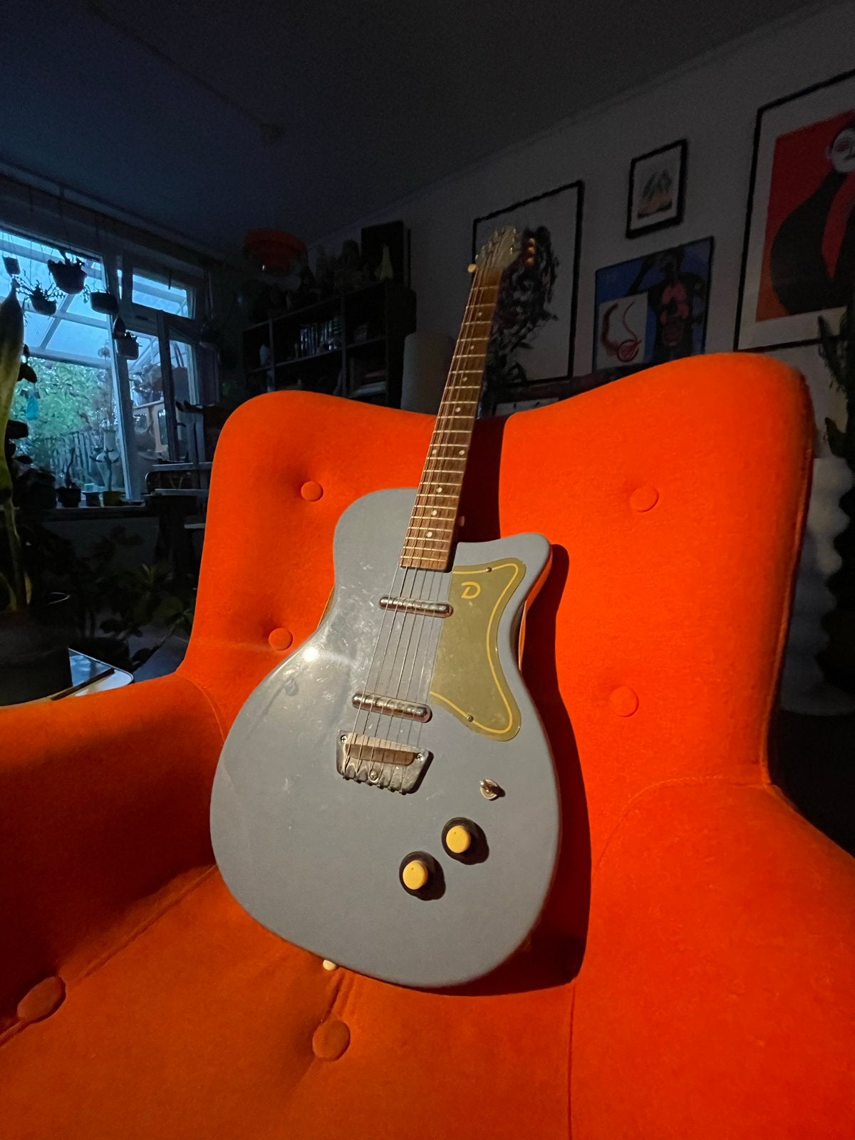 Danelectro U2 ‘56 Reissue Korea 1999, Ophalen, Gebruikt, Semi-solid body, Overige merken