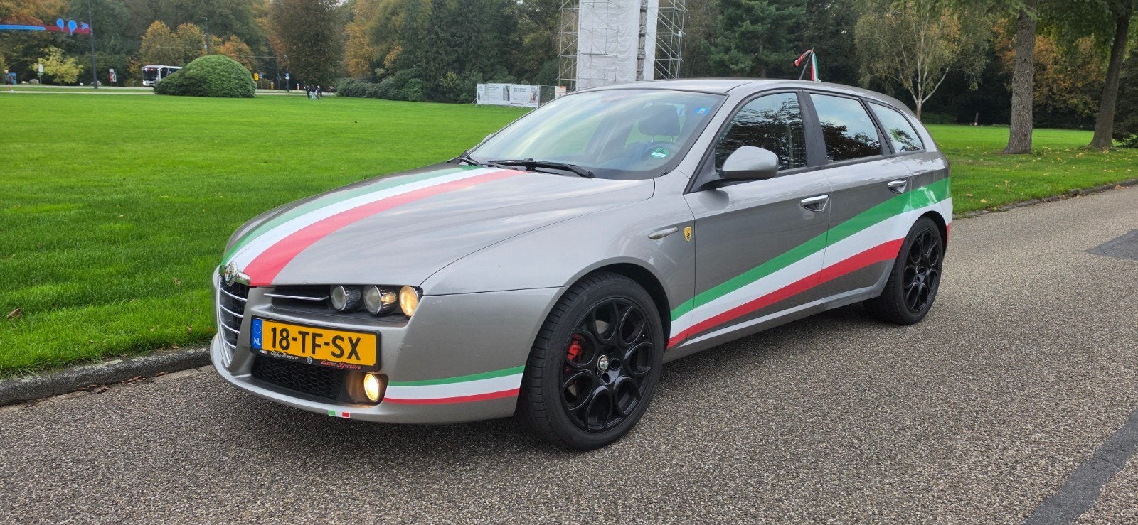 Alfa Romeo 159 2.2 JTS SW 2006 Grijs, Auto's, Voorwielaandrijving, Zwart, 4 cilinders, Stationwagon