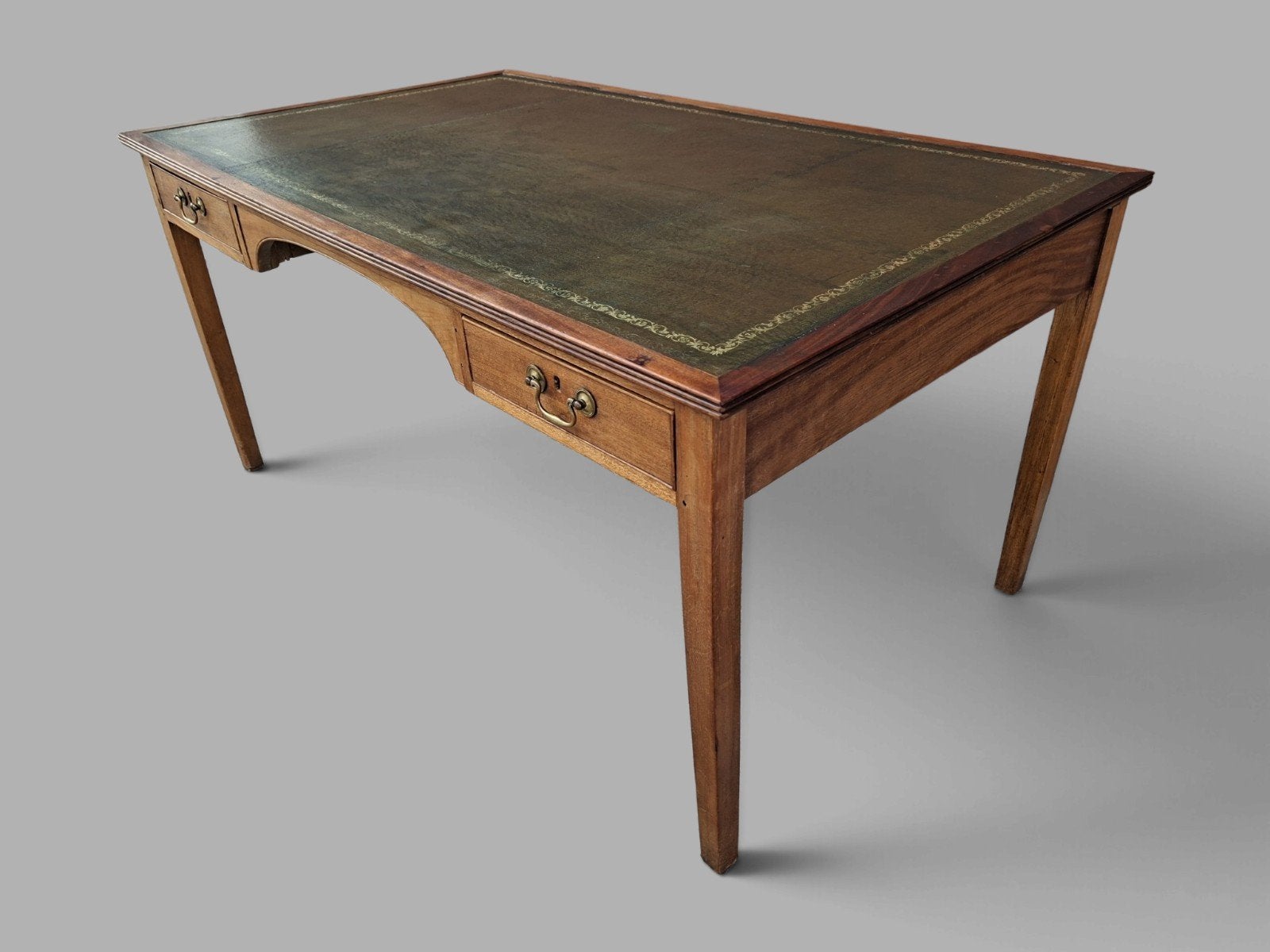 Antieke klassieke schrijftafel bureau desk lichte leeftijdsg, Ophalen of Verzenden