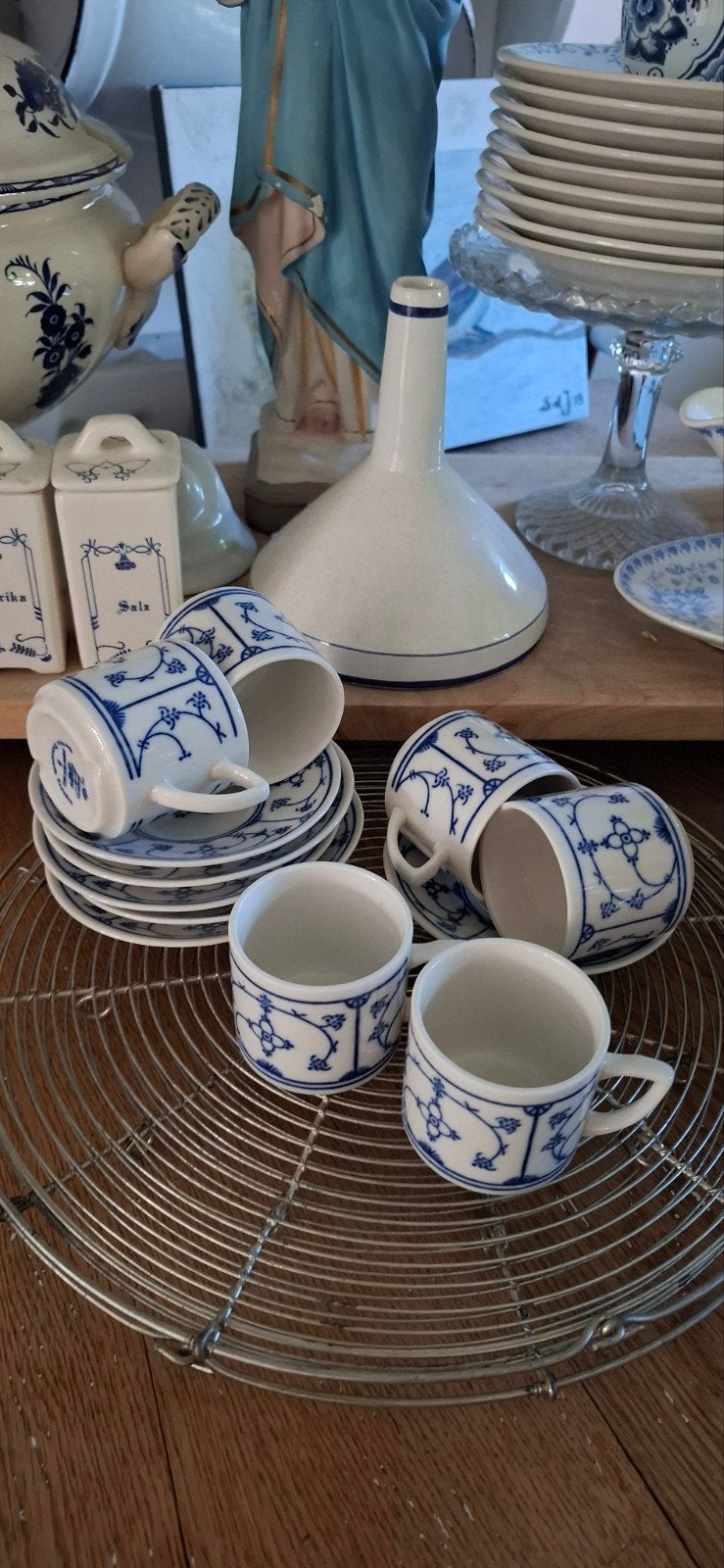 Set van 6 Jagersberg Rindberg espresso kopjes met schotels, Ophalen of Verzenden