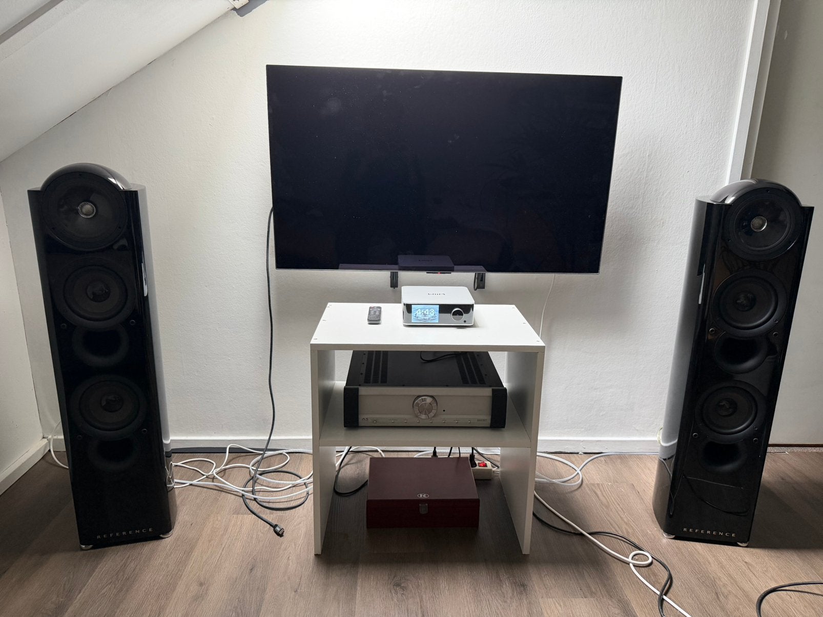 KEF Reference 203/2 – High Gloss Black – prachtige staat, Ophalen of Verzenden, Zo goed als nieuw, Overige merken