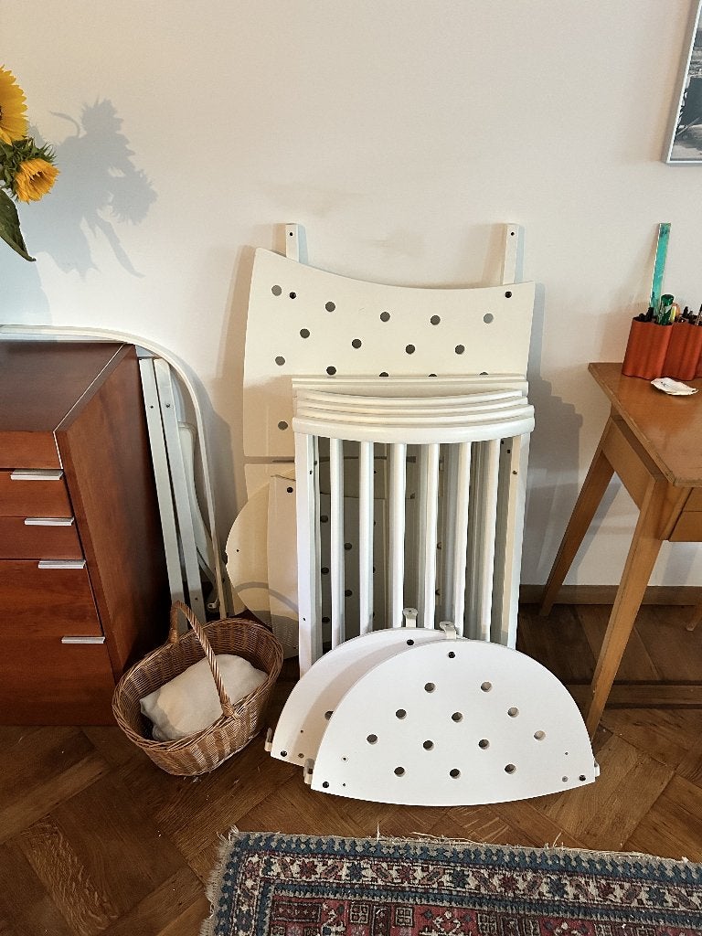 Stokke Sleepi - Complete set in wit (Mini en uitbreiding), Ophalen, Gebruikt, Ledikant