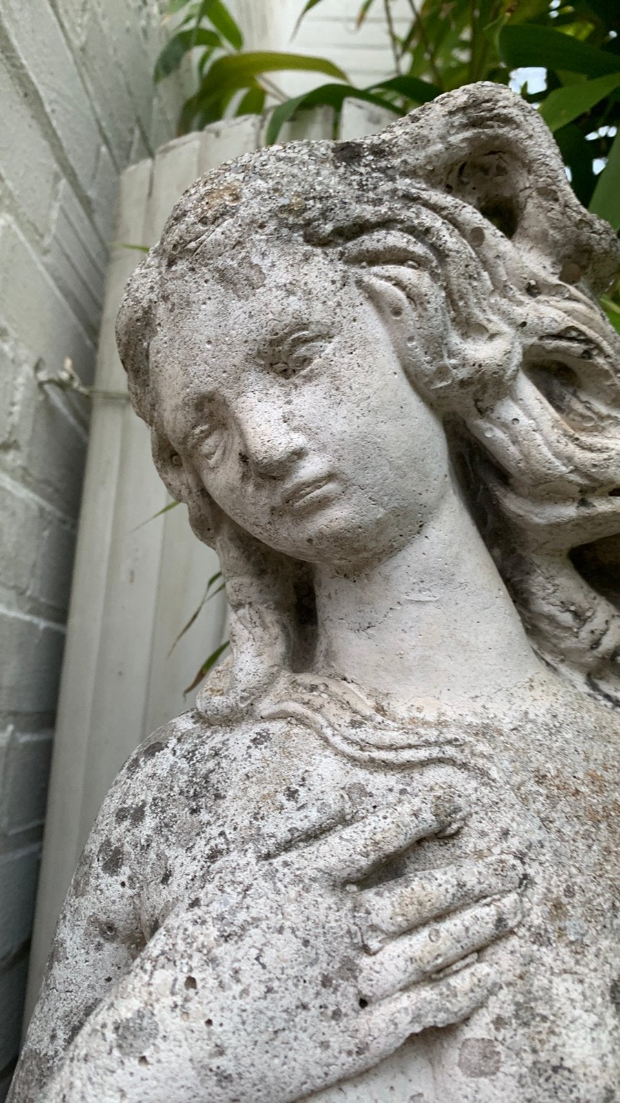 Tuinbeeld, Venus met schelp, Ophalen, Gebruikt, Beton