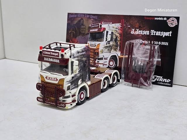 J. Jensen Scania, Hobby en Vrije tijd, Modelauto's | 1:50, Ophalen of Verzenden, Zo goed als nieuw, Bus of Vrachtwagen, Tekno