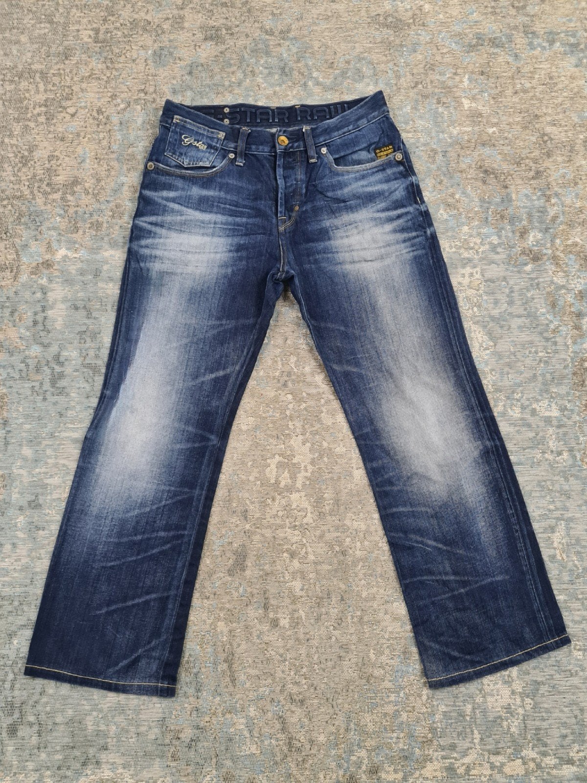 G-Star Coder Straight W30 L30 100% katoen Bronno3030 Blauw, G-Star Raw, https://www.g-star.com/nl_nl/customer-service, W32 (confectie 46) of kleiner