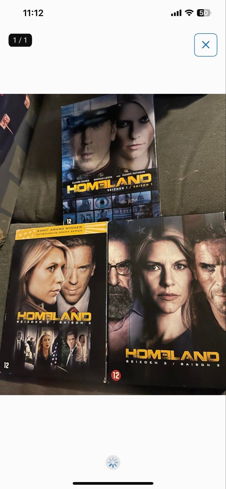 Homeland Seizoen 1, 2 en 3 DVD Boxset, Seizoen 1, Misdaad, Nederlands, Ophalen of Verzenden