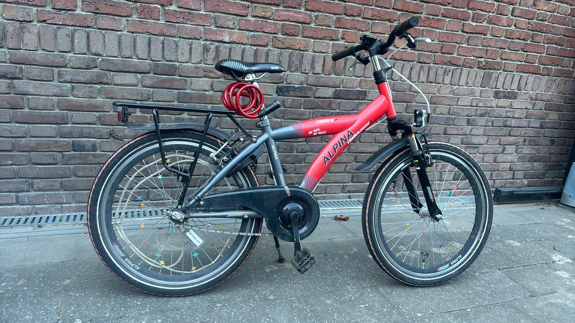 Alpina Yabber 22 inch jongensfiets, Fietsen en Brommers, Fietsen | Jongens, Ophalen, Terugtraprem, 22 inch, Gebruikt