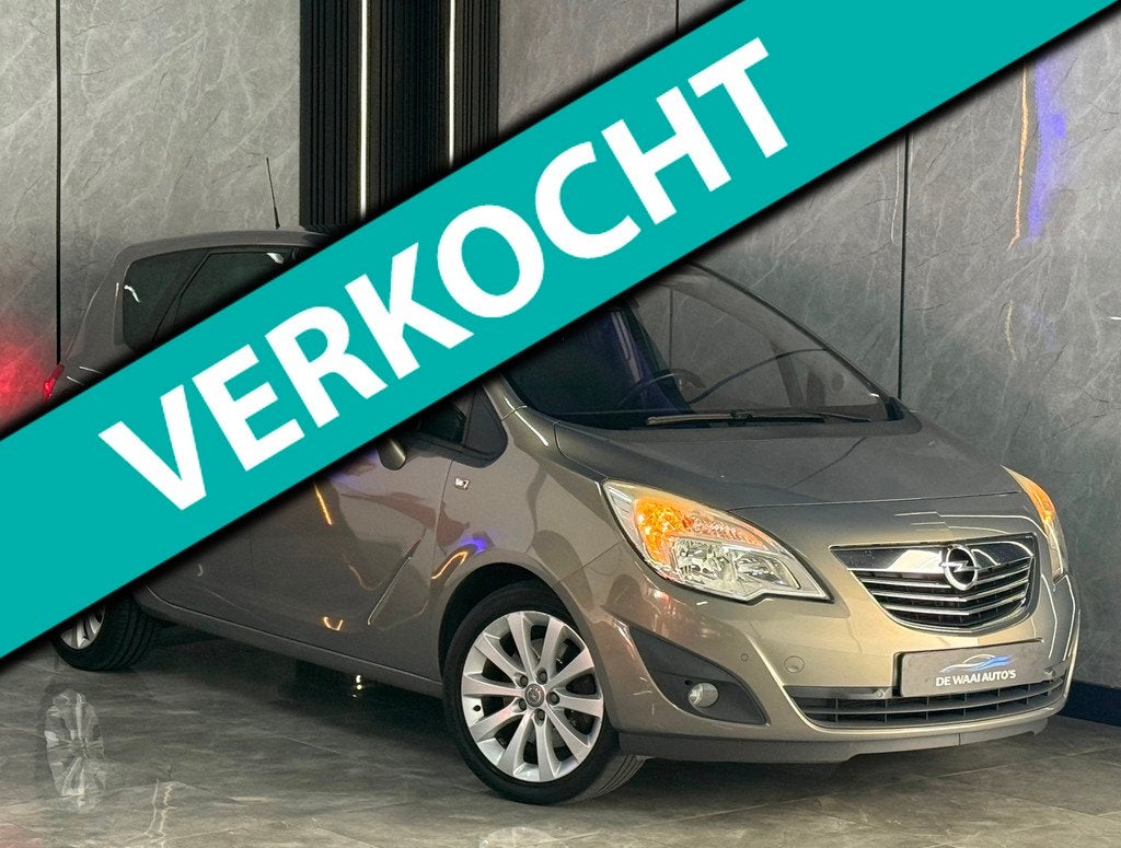 Opel Meriva 1.4 Turbo Cosmo |Parrot|Airco|Cruise|Stuurbed|Tr, Voorwielaandrijving, Euro 5, 15 km/l, Gebruikt