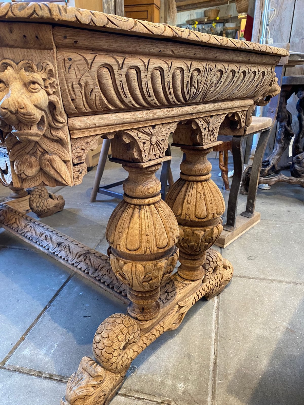 Prachtige antieke tafel eettafel, Ophalen