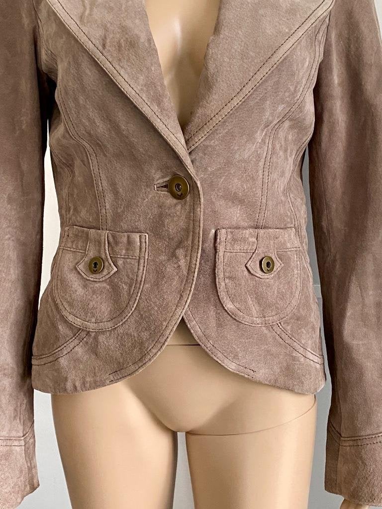 i200 Echt-leren jasje maat M=38 blazer colbert leer jas, Maat 38/40 (M), Vero Moda, Ophalen of Verzenden, Zo goed als nieuw