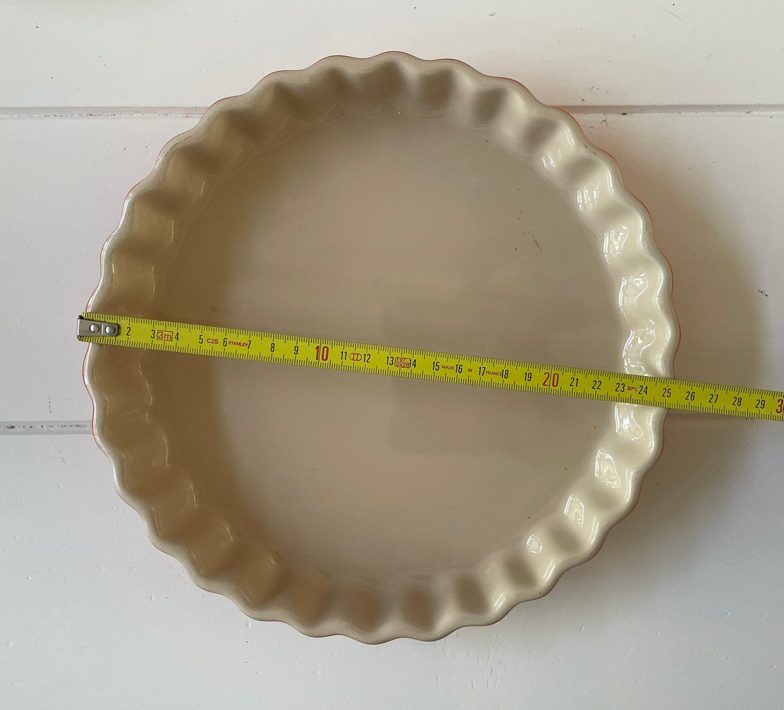 Le Creuset, oranjerode taart-/quichevorm, Huis en Inrichting, Ophalen, Nieuw