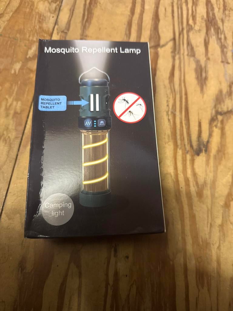 Muggenwerende Lamp & Campinglicht - Nieuw in Doos, Ophalen of Verzenden, Nieuw, Accu