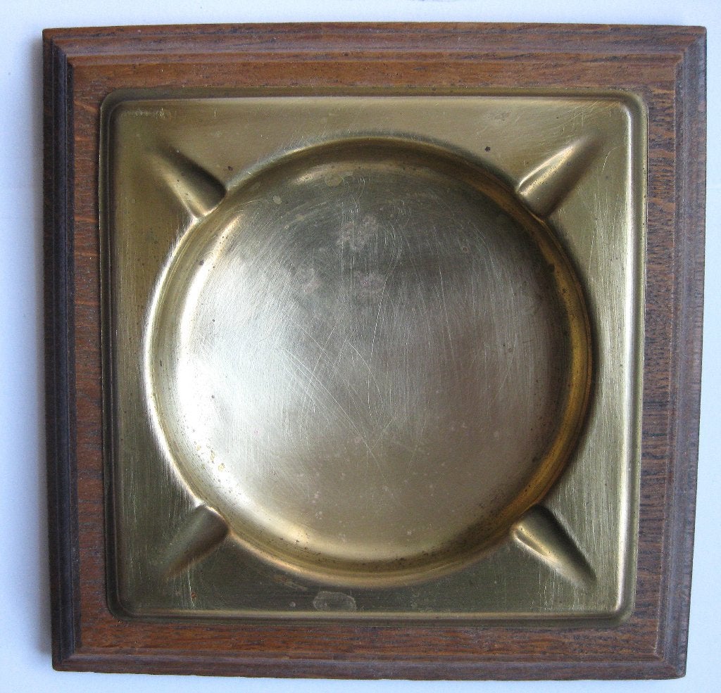 Asbak Retro Meubelfabriek Oisterwijk 2 Stuks € 8, Ophalen of Verzenden, Zo goed als nieuw, Bruin, Hout