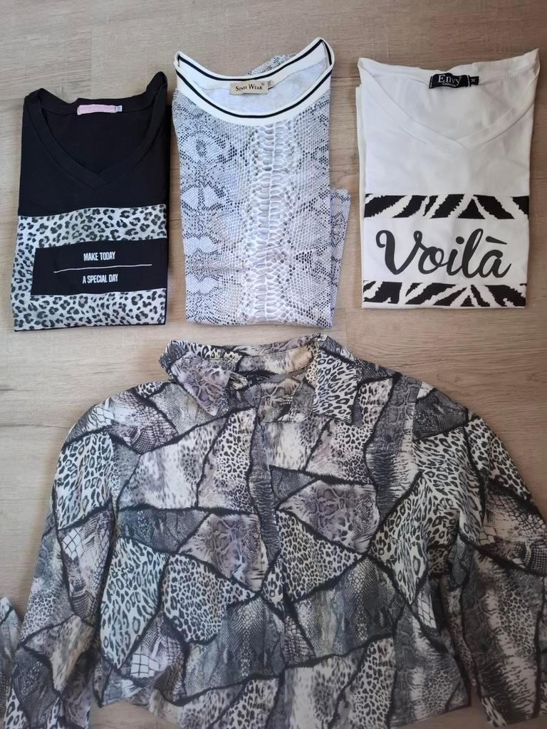 DAMESKLEDING PAKKET ZWART/WIT MAAT M, Ophalen of Verzenden, Zo goed als nieuw, Maat 38/40 (M)