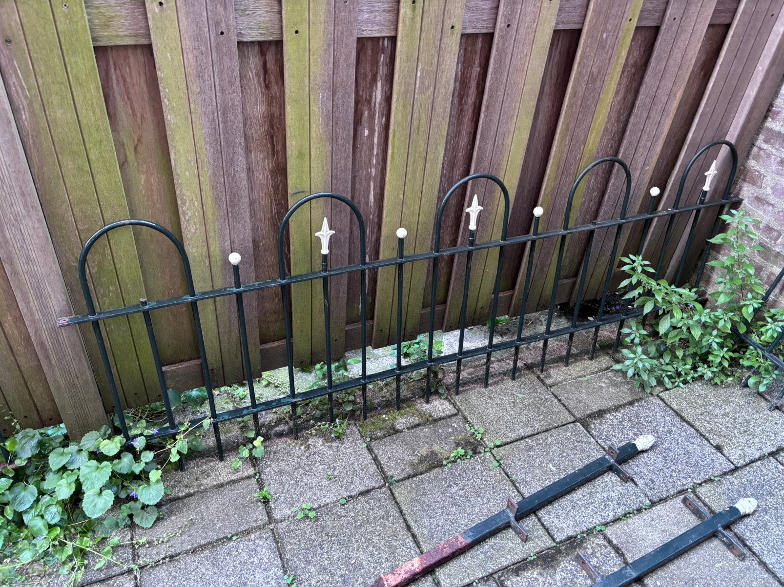 Tuinhek 383(193+120+70)x68cm, Tuin en Terras, Schuttingen, Zo goed als nieuw, Hout, 1 tot 2 meter, Minder dan 3 meter, Ophalen