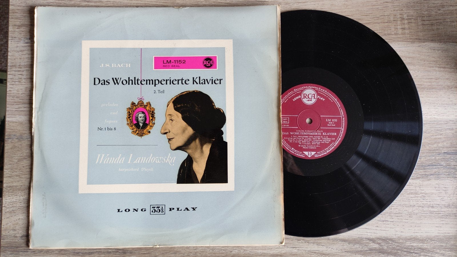 Das wohltemperierte klavier bach Wanda landowska lp, Ophalen of Verzenden, Zo goed als nieuw, 12 inch