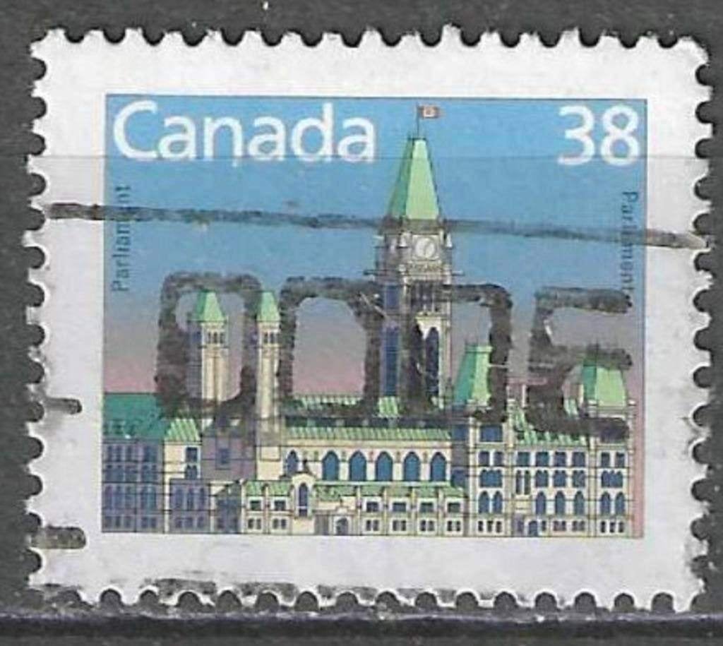 Canada 1988 - Yvert 1079 - Canadees Parlementsgebouw (ST), Verzenden, Gestempeld, Noord-Amerika