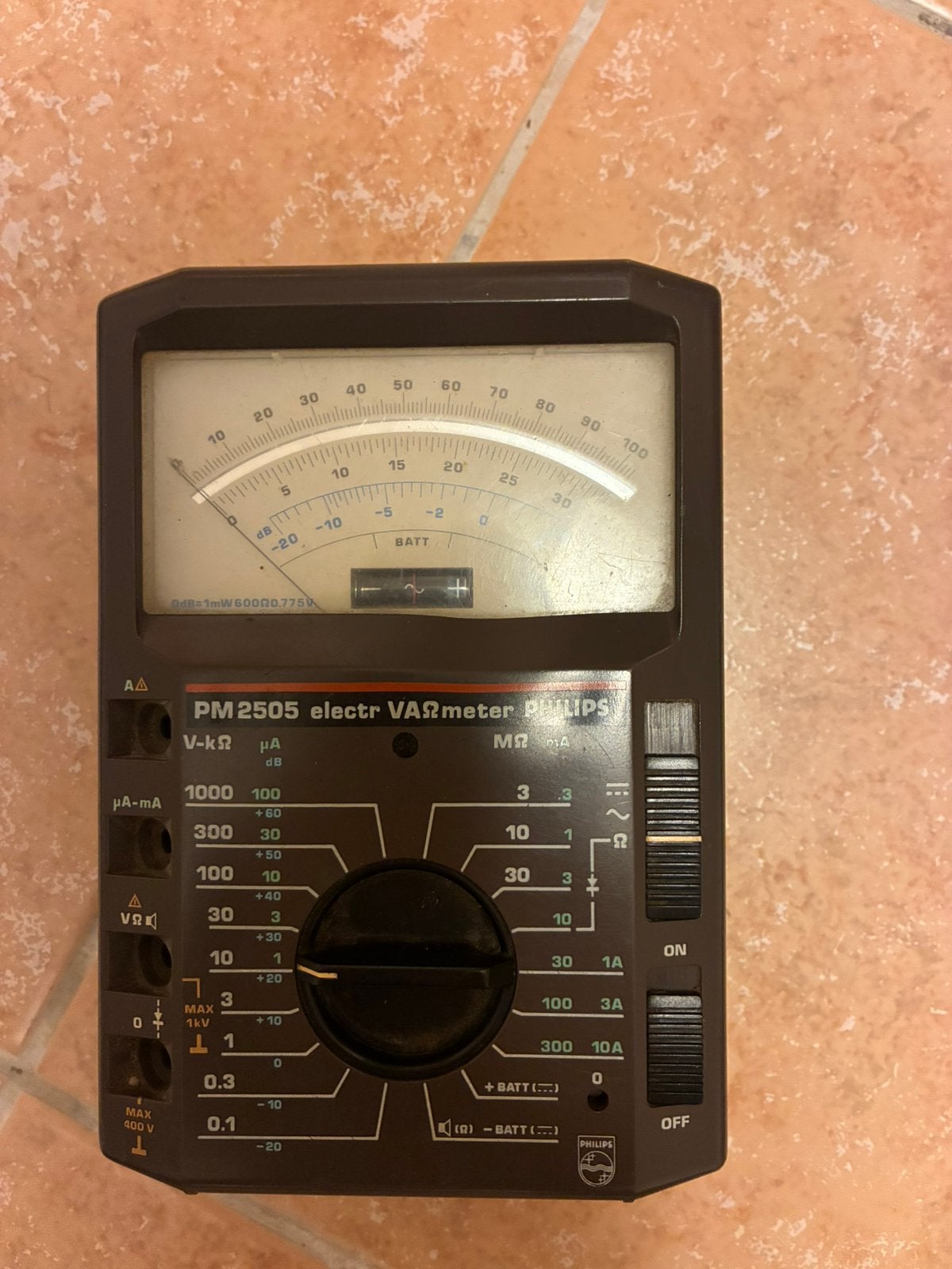 Philips PM2505 analoge multimeter, Ophalen of Verzenden, Gebruikt, Multimeter