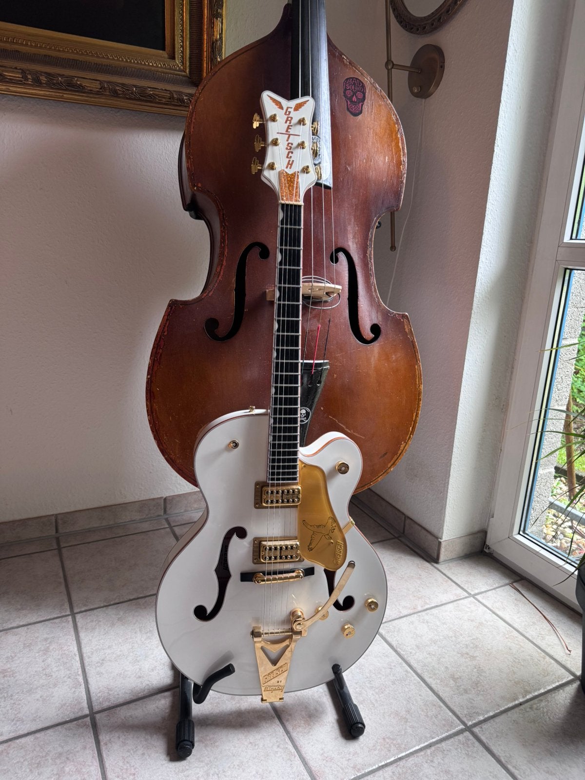 Gretsch Professional G6136T-WHT Players Edition, Ophalen, Zo goed als nieuw, Semi-solid body, Overige merken
