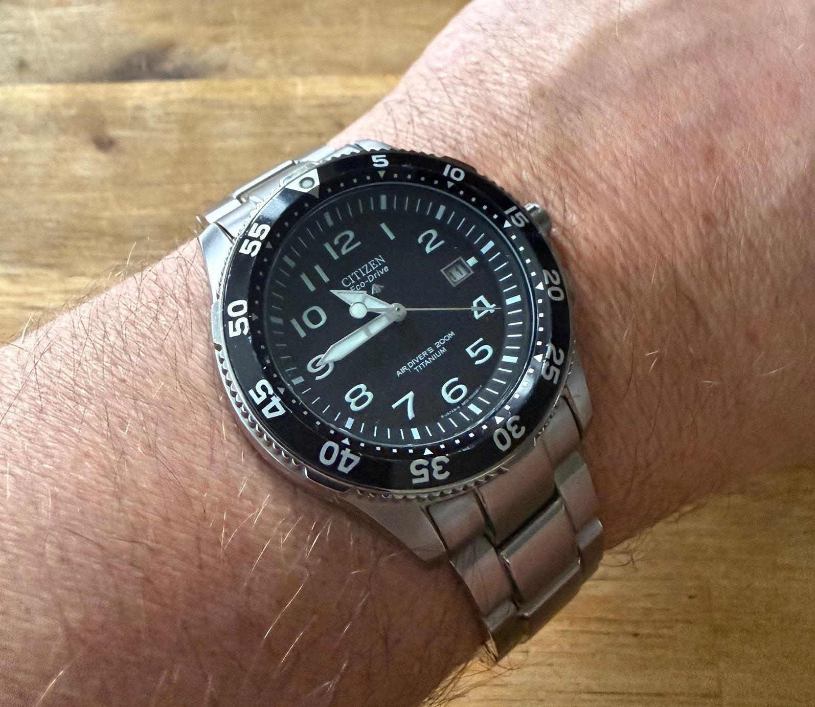 Citizen Promaster PMX56-2811 Air Diver | Titanium Eco-Drive, Overige materialen, Overige materialen, Ophalen of Verzenden, Zo goed als nieuw