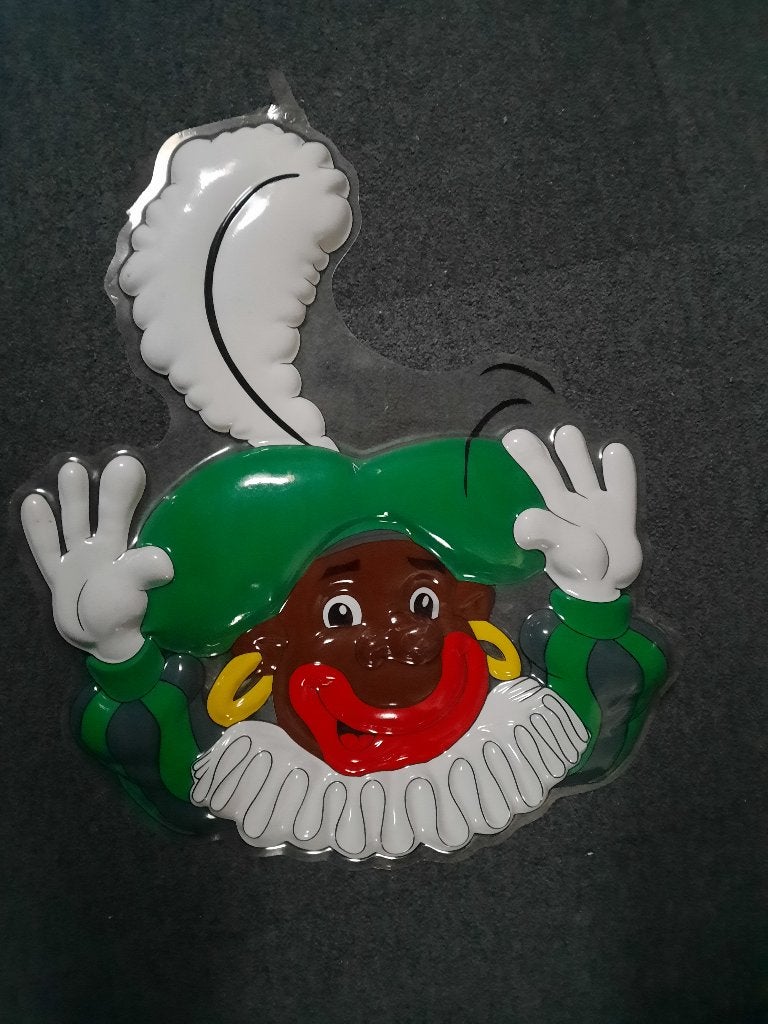 SINTERKLAAS DECORATIE BORD MET PIET! In Nette staat, Verzenden, Zo goed als nieuw