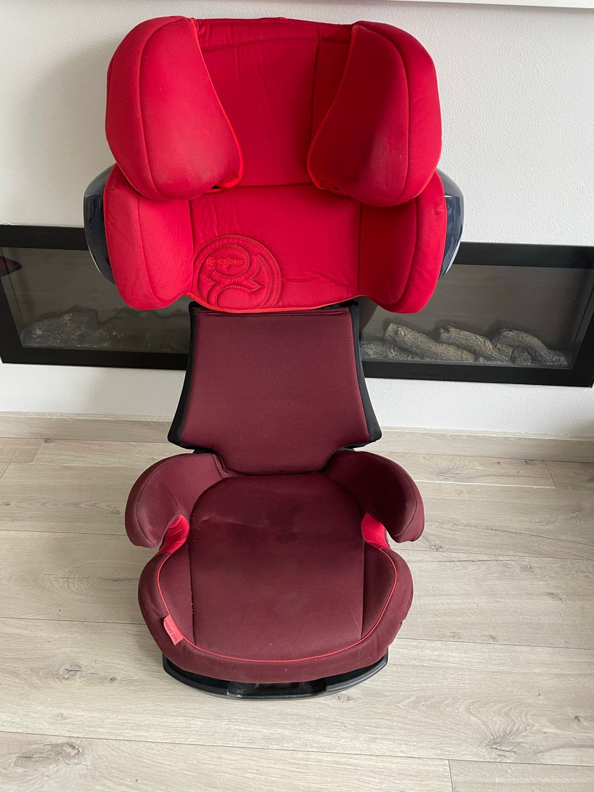 Cybex Pallas 2-fix autostoel, isofix, Autogordel of Isofix, Gebruikt, Verstelbare rugleuning, 9 t/m 18 kg