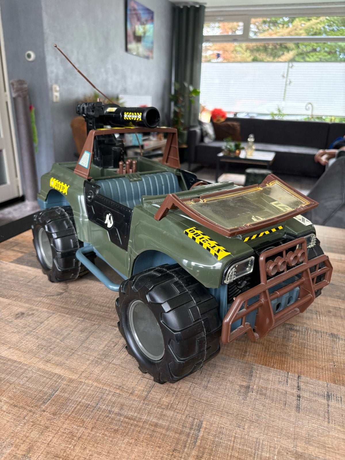 Vintage Hasbro Action Man Jeep met kanon en bommen, Ophalen, Gebruikt