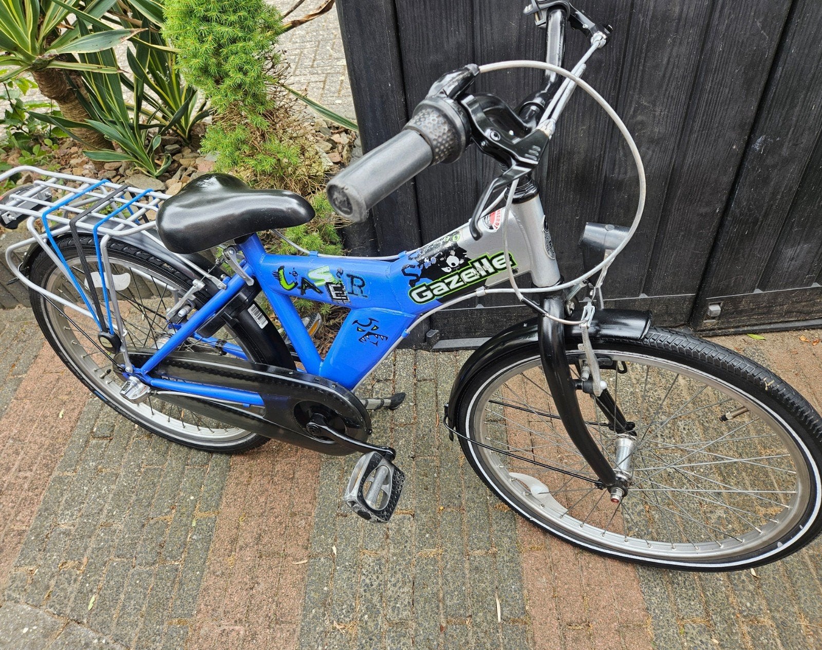 Gazelle Laser 22inch met 3 versnellingen, Ophalen, Terugtraprem, Gebruikt, Versnellingen