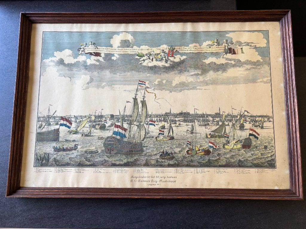 Oude prent, Ophalen, Gebruikt, 1940 tot 1960, Prent