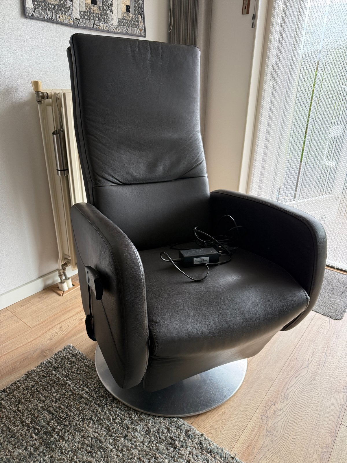 Leren Relaxfauteuil /sta op stoel