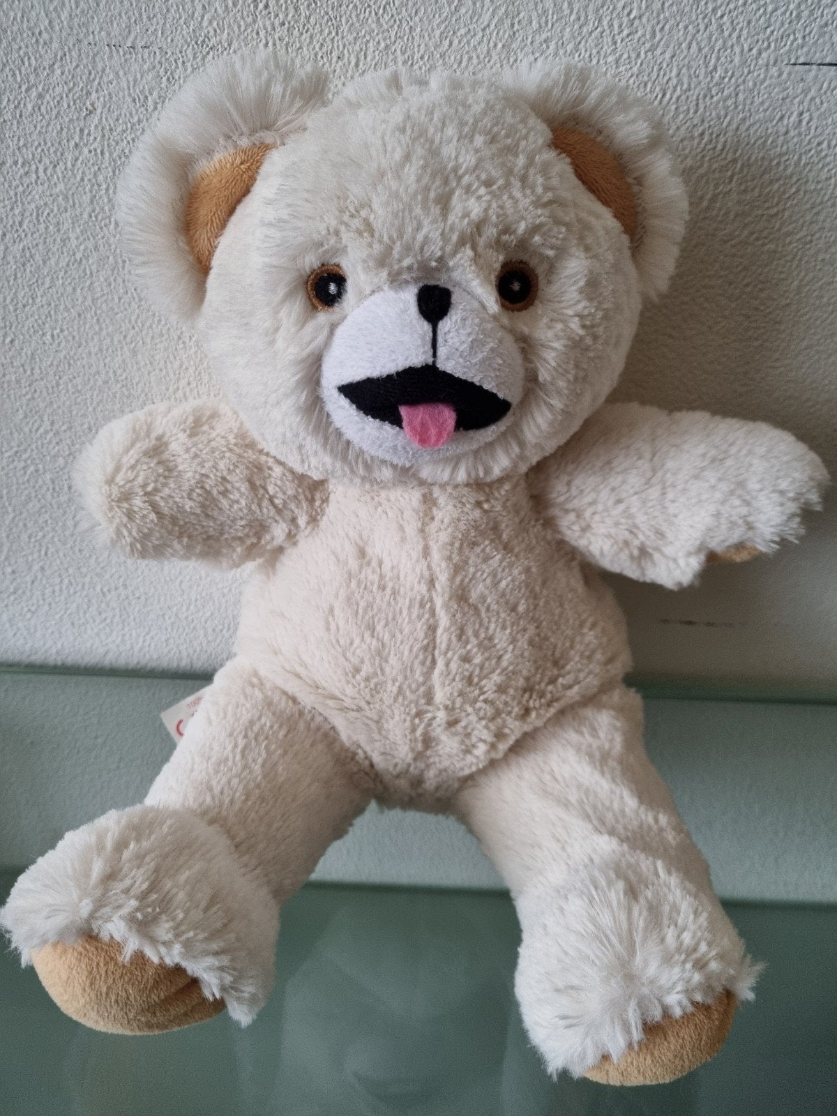 Orig,VNTjr'90,ROBIJNTJE,30cm,Geborduurde Oogjes,Label,Inwst!, Overige merken, Overige karakters, Beer, Ophalen of Verzenden