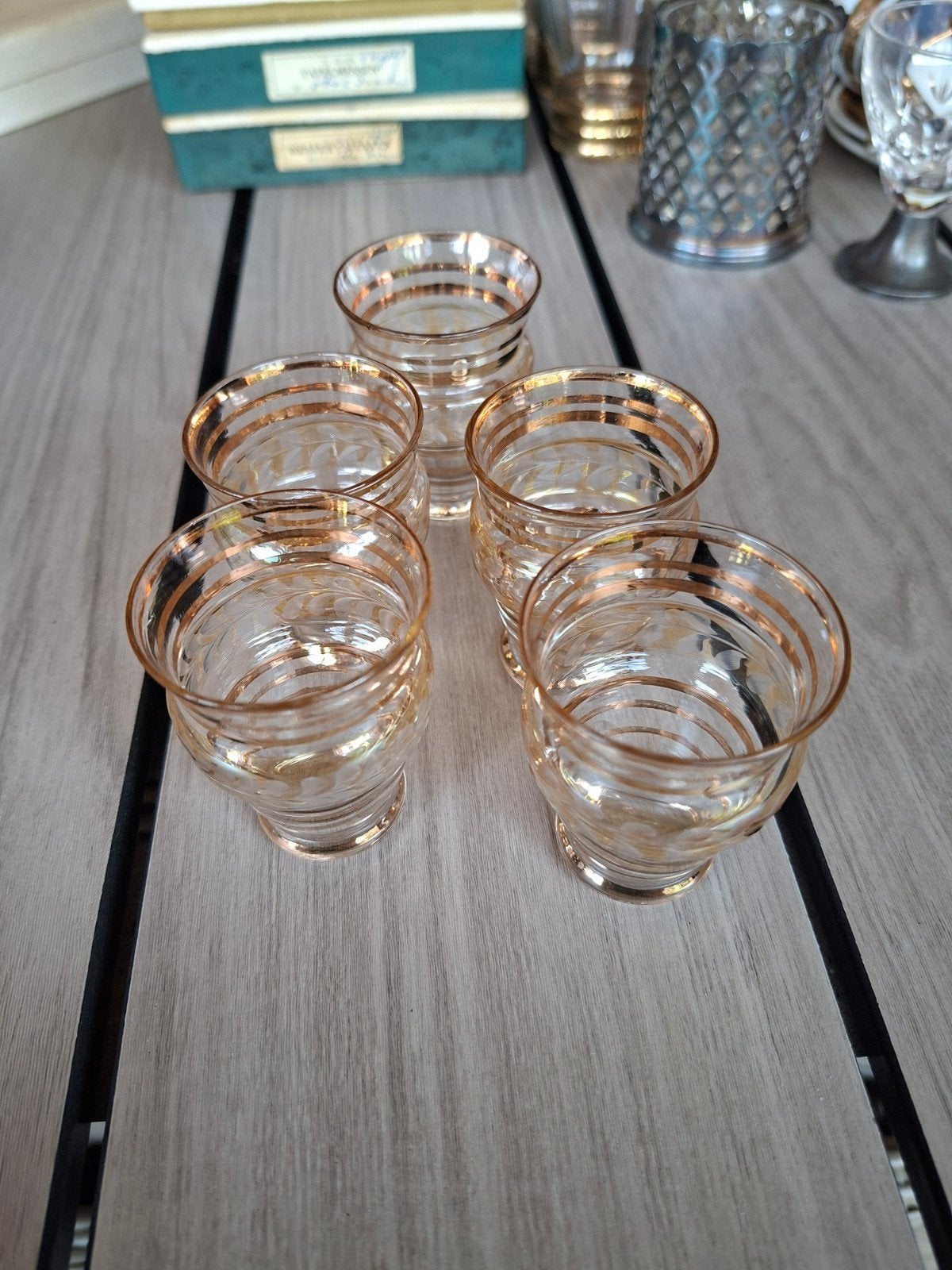antieke art deco Booms borrelglazen, Ophalen