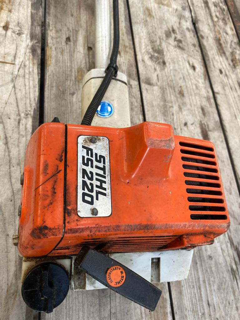 Stihl FS220 Bosmaaier - Krachtig en Betrouwbaar, Tuin en Terras, Ophalen, Gebruikt, 30 tot 50 cm, Benzine