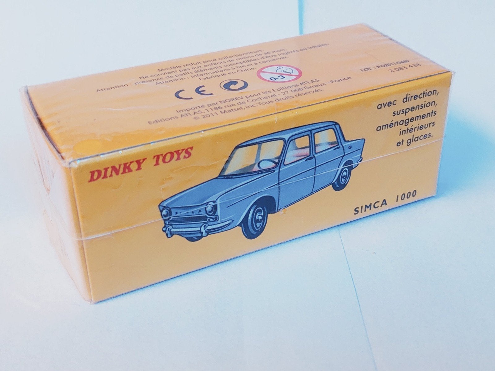 Dinky Toys Atlas 512 Simca 1000 1/43, Ophalen of Verzenden, Nieuw, Auto, Dinky Toys