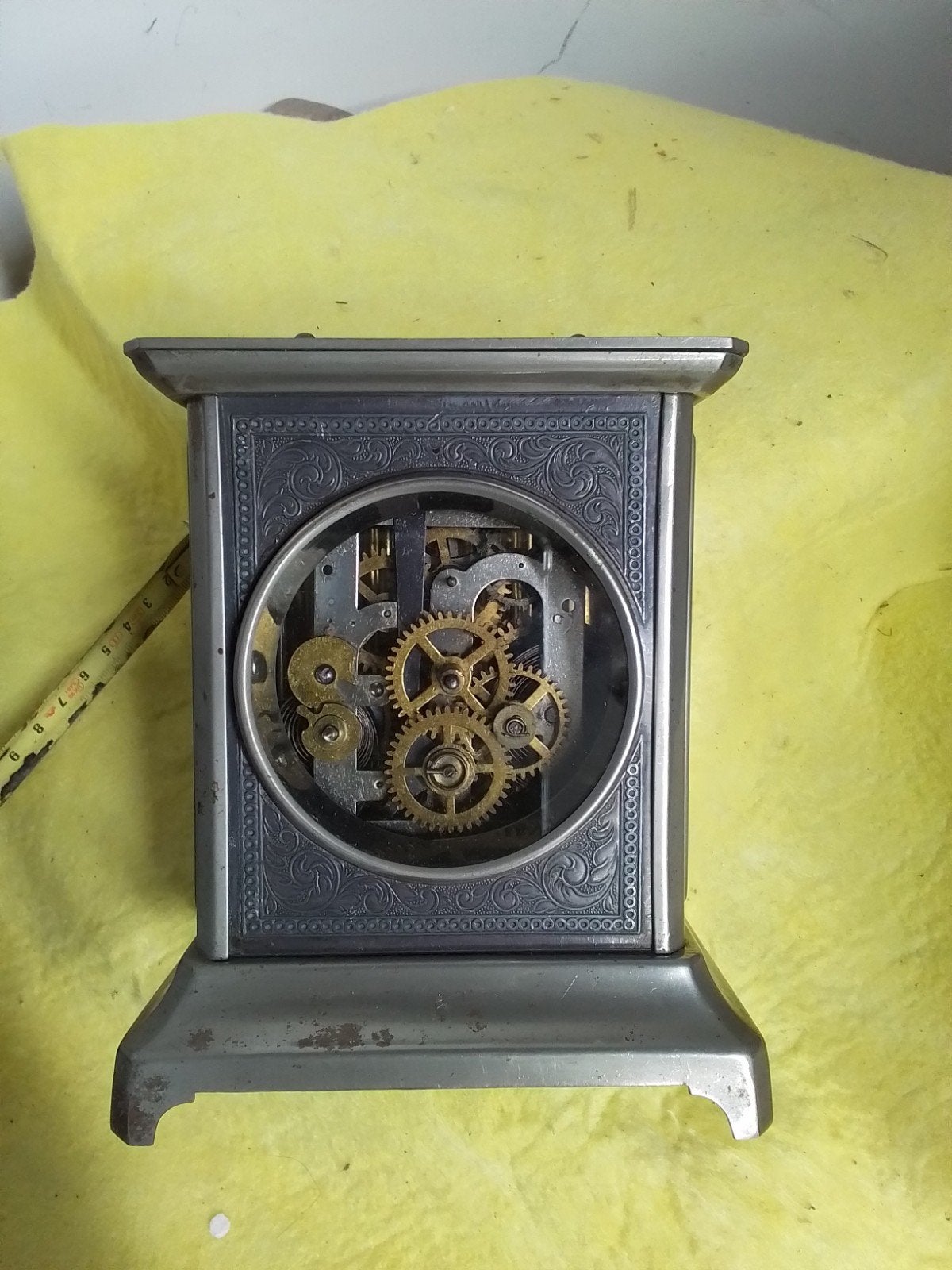 9486) JUNGHANS hoogwaardig antieke alarmklok met bel, Ophalen of Verzenden