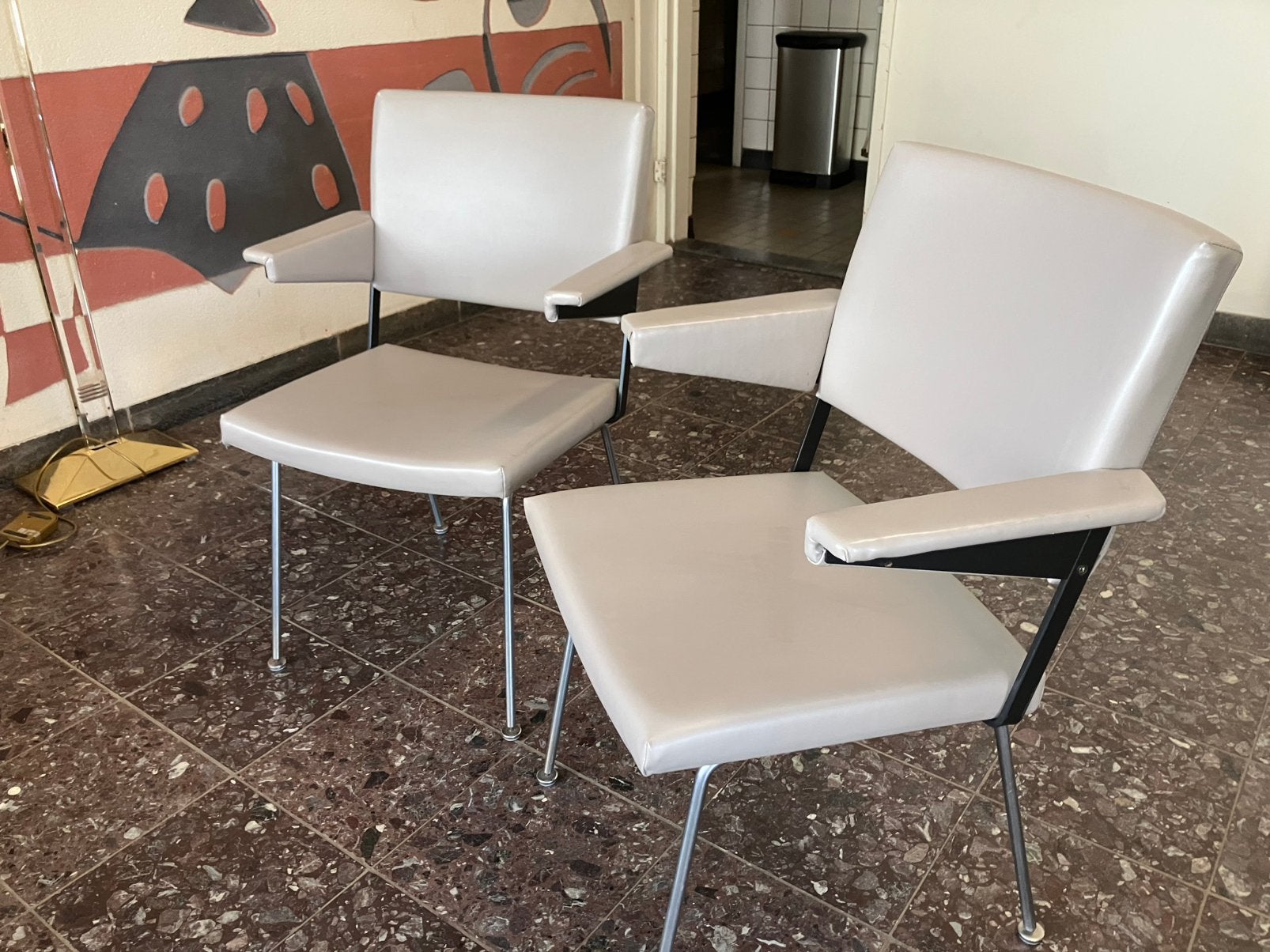 2 vintage. Gispen. Cordemeyer stoelen. Type 1265., Ophalen of Verzenden