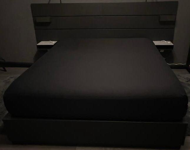 Tweepersoonsbed met Hoofdbord Nordli (matras optioneel), Ophalen, Zo goed als nieuw, Tweepersoons, 160 cm