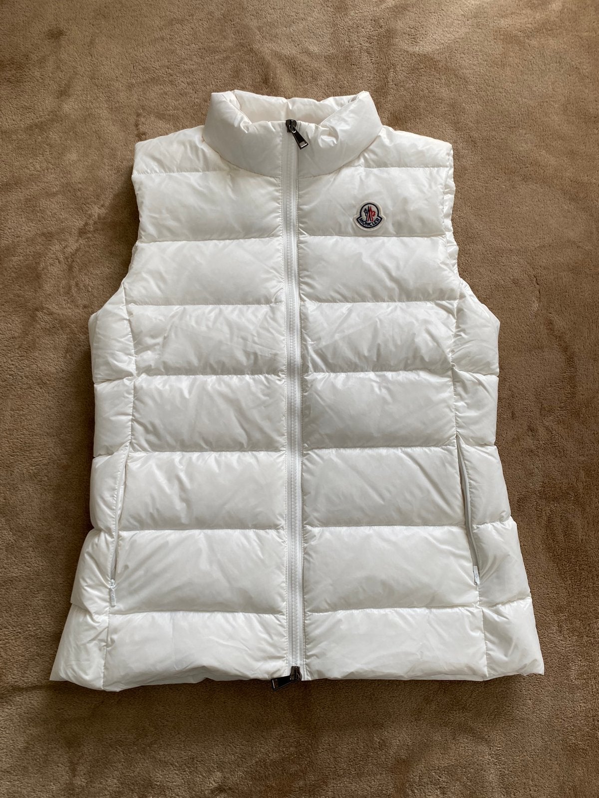 Moncler Tibb Gilet White Bodywarmer, Kleding | Heren, Ophalen of Verzenden, Zo goed als nieuw, Maat 48/50 (M), Wit