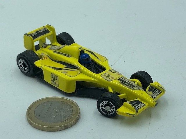 Formule 1 Auto Geel, Hotwheels, Ophalen of Verzenden, Gebruikt, Auto