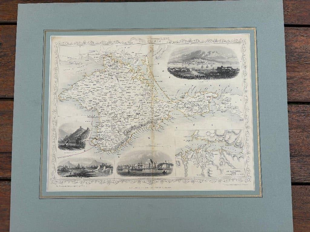 Originele Britse landkaart Krim Oorlog 1853 - 1856, Verzenden, Landmacht, Engeland, Foto of Poster