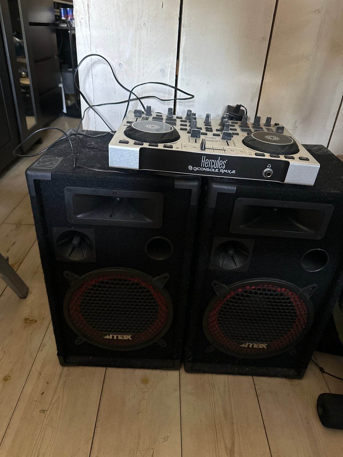 Hercules DJConsole RMX 2 DJ-set met speakers, Muziek en Instrumenten, Dj-sets en Draaitafels, Ophalen, Gebruikt, Dj-set, Overige merken