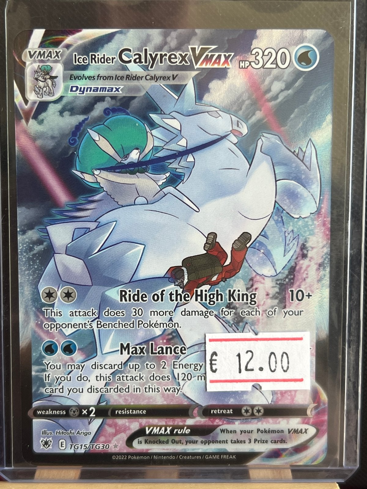 Pokémon TCG: Ice Rider Calyrex VMAX TG15/TG30, Hobby en Vrije tijd, Verzamelkaartspellen | Pokémon, Ophalen of Verzenden, Zo goed als nieuw