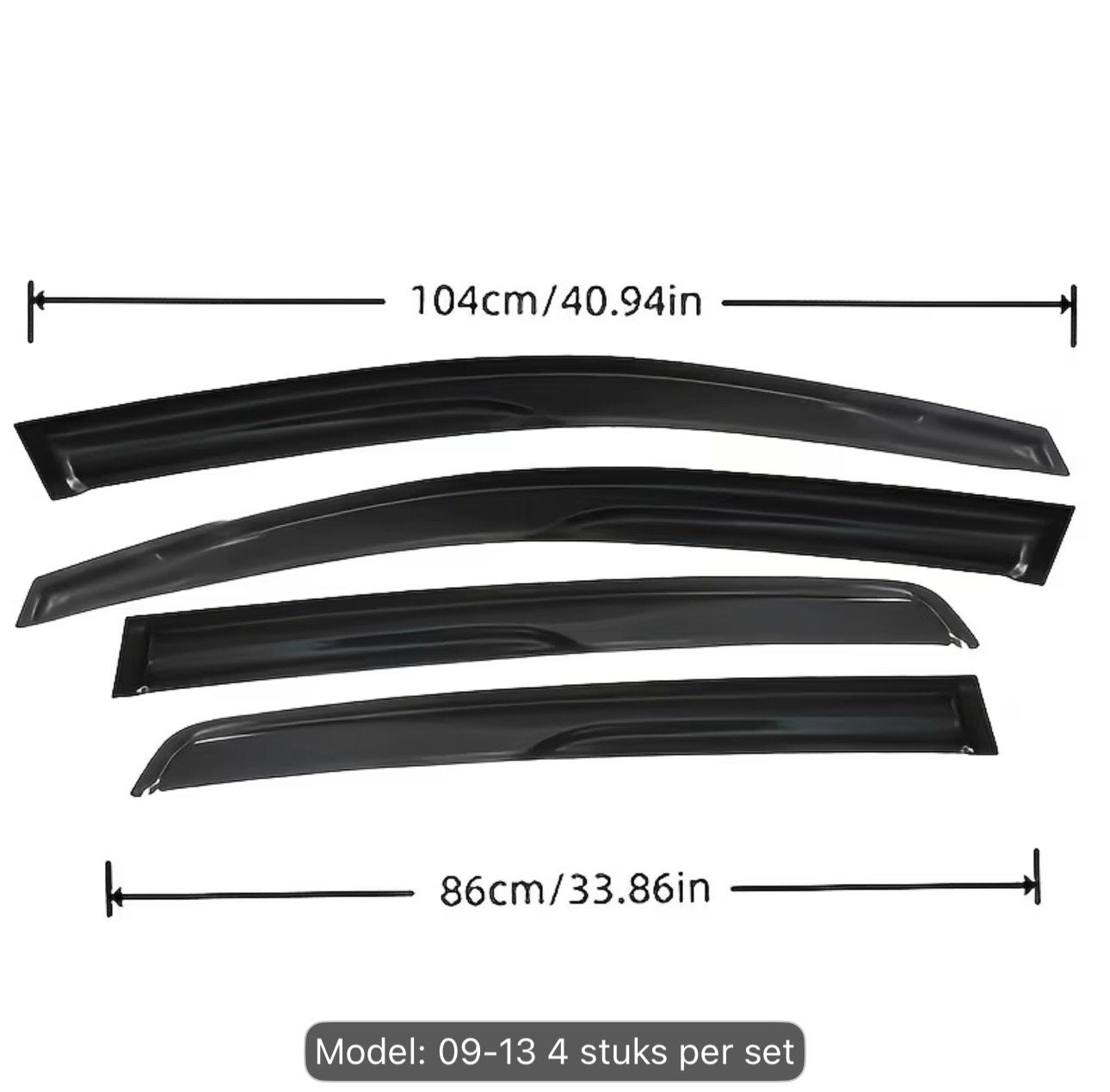 Winddeflectoren voor Golf 6 2009-2013 NIEUW, Auto-onderdelen, Ophalen of Verzenden, Nieuw
