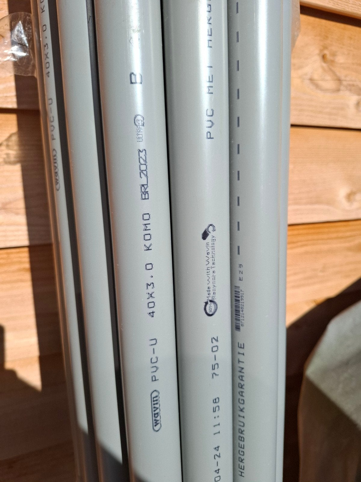 12 stuks   PVC-U buis 40mm x 3.0, Ophalen, Pvc, Nieuw, Minder dan 2 meter