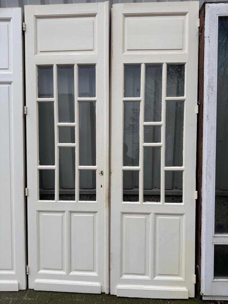 Prachtige antieke set ensuitedeuren met facetgeslepen glas, Doe-het-zelf en Verbouw, Deuren en Horren, La belle porte, Jurgen.hoogenboezem@gmail.com