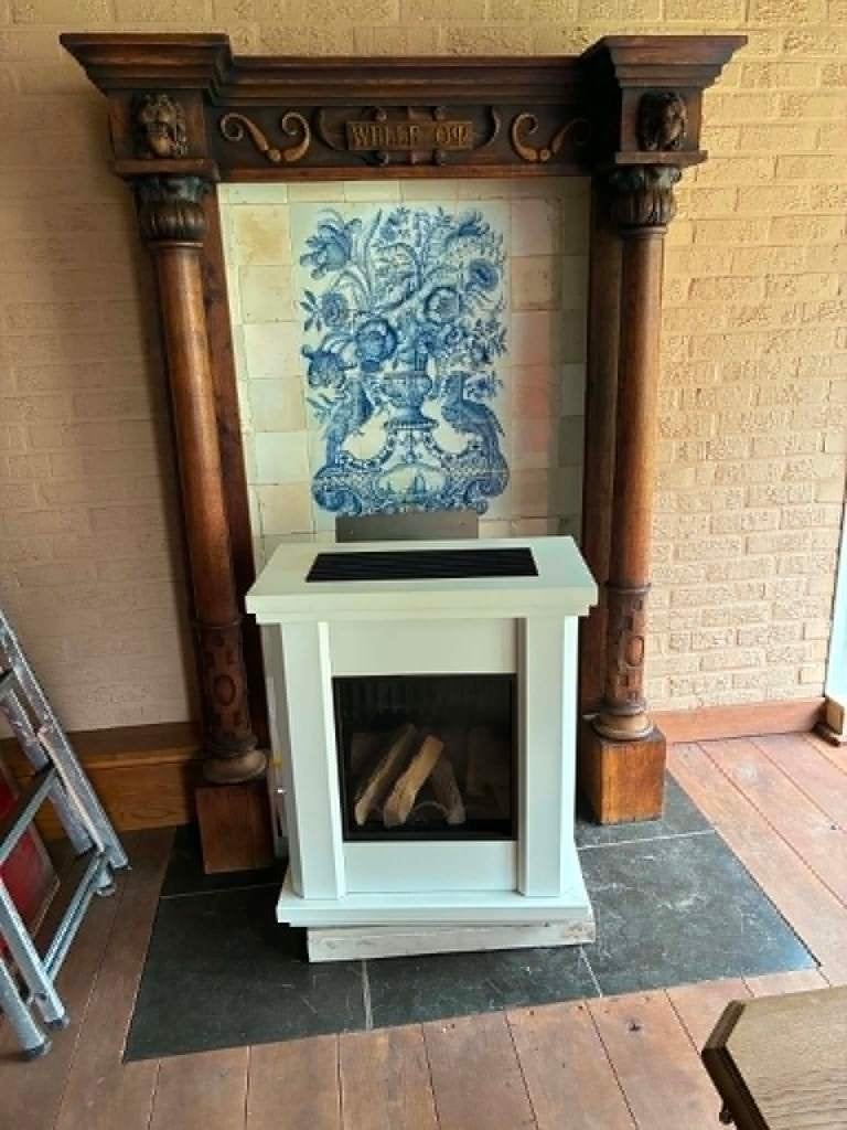 Kachel, Huis en Inrichting, Kachels, Ophalen, Gebruikt, Gas, Vrijstaand
