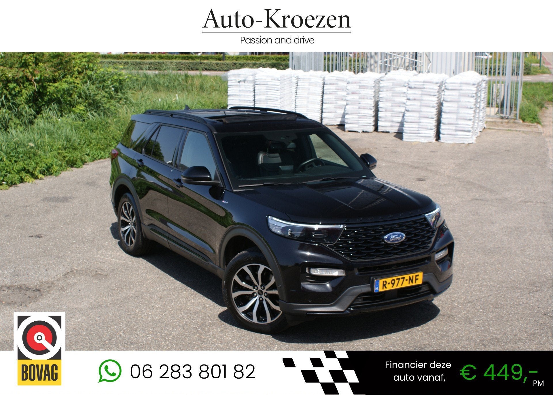 Ford Explorer 3.0 V6 EcoBoost PHEV ST-Line | Pano | 360 Came, Automaat, Dealer onderhouden, Gebruikt, 2441 kg